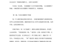 长大了，我懂得了（人生如旅，领悟成长）