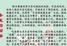 冬至之夜（寒冷的冬夜里，爱情在漫天飞雪中绽放）